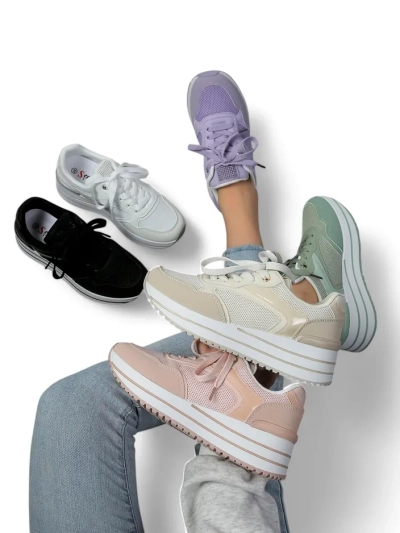 Royalfashion Pantofi sport pentru femei pe platformă Revided