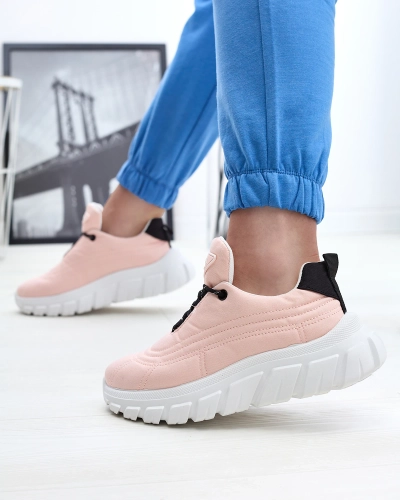 Pantofi sport din material textil pentru femei roz deschis Riotay- Footwear