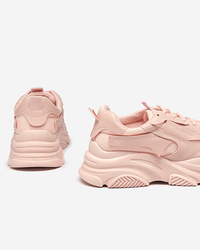 Pantofi sport de damă roz pe o talpă masivă Okis - Încălțăminte