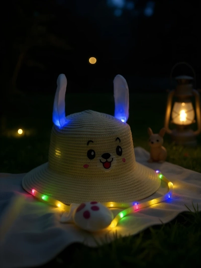 Royalfashion Pălărie din paie pentru copii Glow Puppy Hat