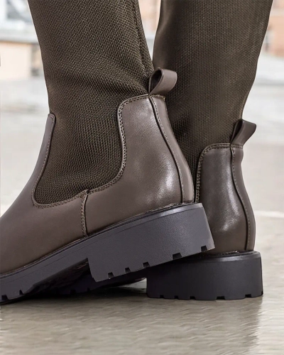 Bocanci slip-on pentru femei Royalfashion Bifonus