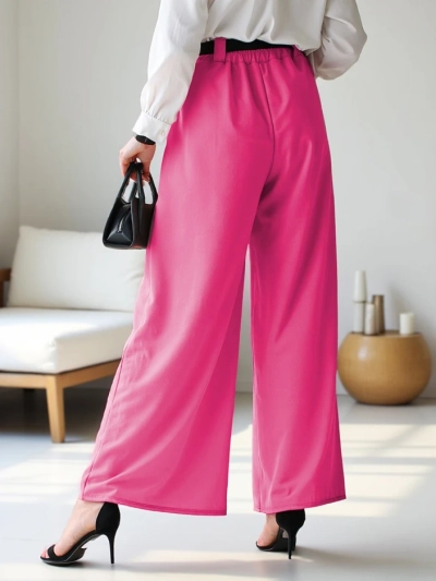 Pantaloni Woven Largi Royalfashion pentru Femei