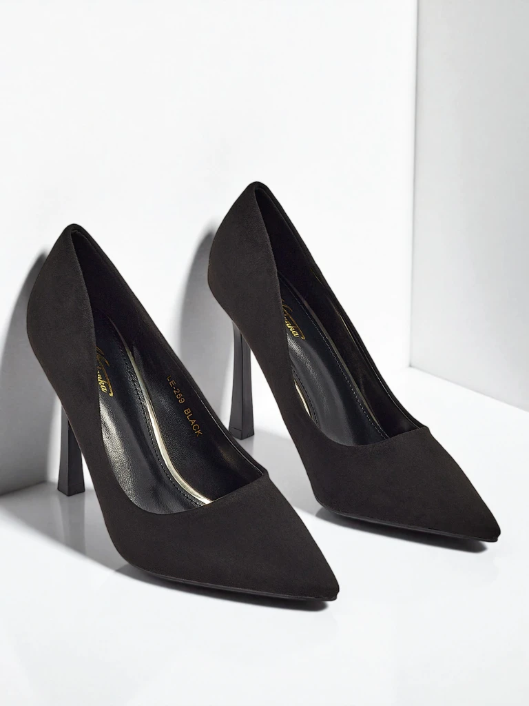 Pantofi stiletto de damă Belunika din piele ecologică de căprioară