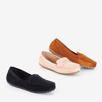 Mocasini pentru femei Selbika roz deschis - pantofi