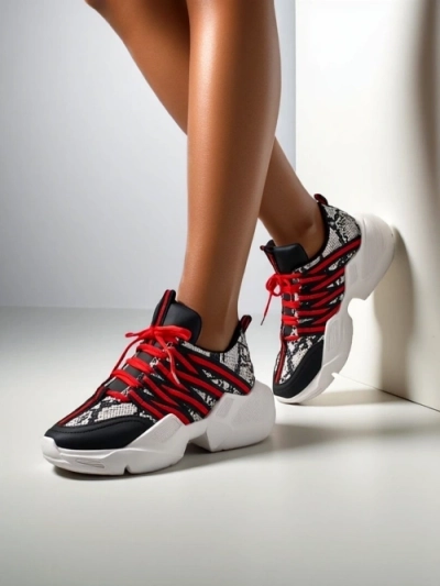 Royalfashion Sneakers sport pentru femei pe o talpă mai groasă Ivvert