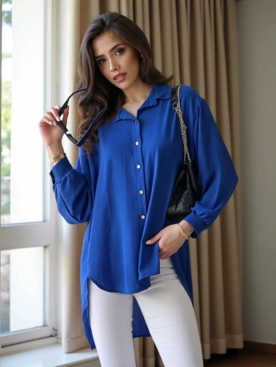 Royalfashion Cămașă lungă pentru femei, oversized