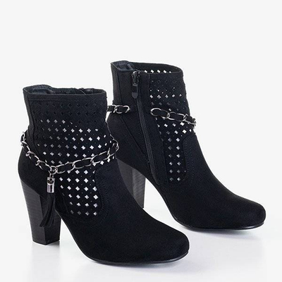 OUTLET Cizme negre pentru femei negre Ynes - Încălțăminte