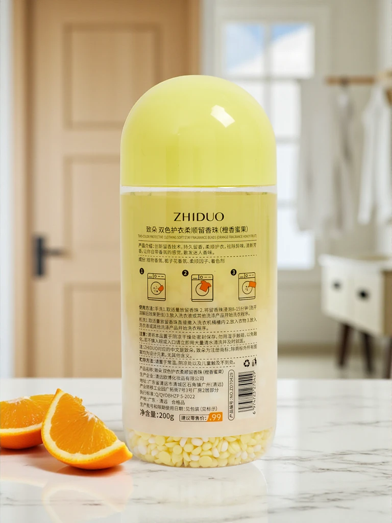 Perełki zapachowe do prania o zapachu pomarańczy