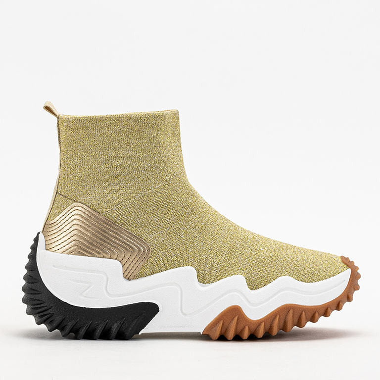 Pantofi sport Tenera Glitter pentru femei aurii - Încălțăminte