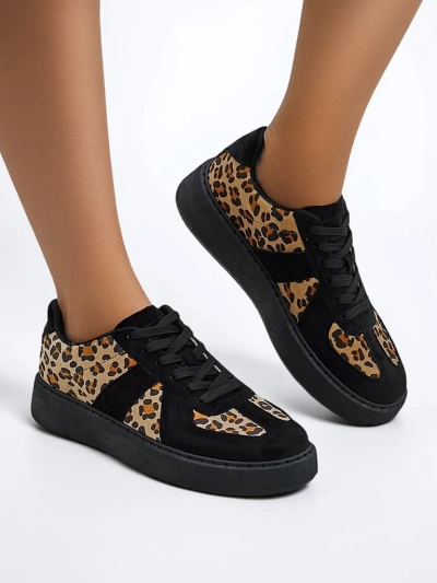 Royalfashion Pantofi sport pentru femei cu imprimeu leopard Big Cat