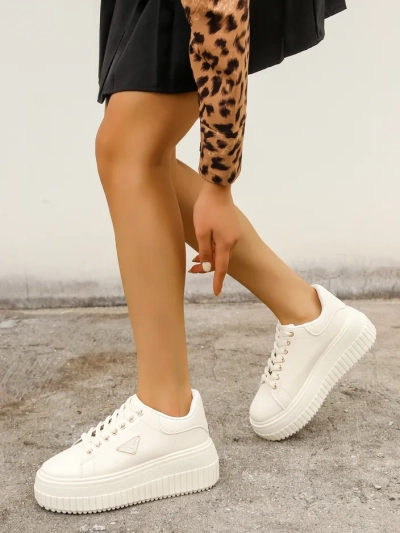 Adidași sport cu platformă Royalfashion pentru femei, cu imprimeu Alcape