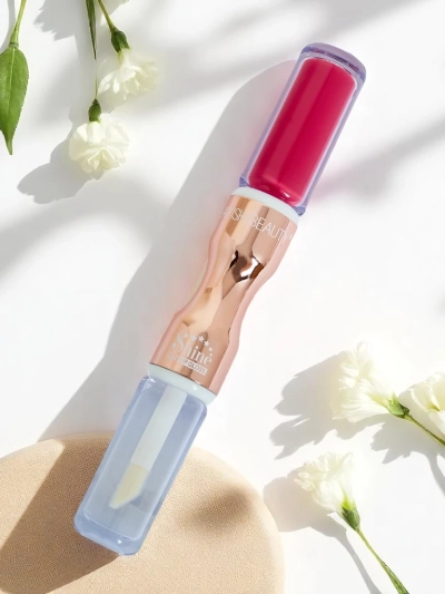 Ruj și gloss transparent 2-în-1 Velvet Punch