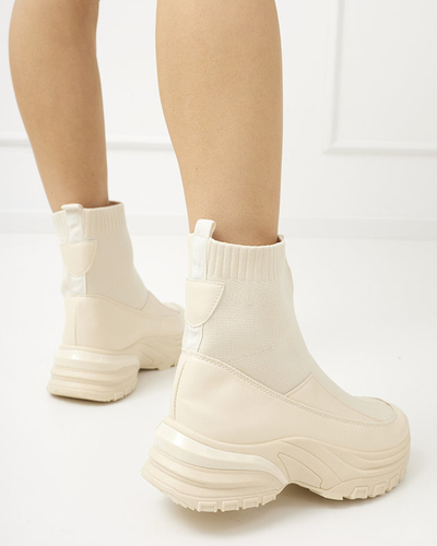 Pantofi sport slip-on dama bej Berida - Incaltaminte