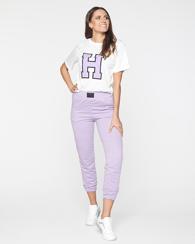 Set sport de damă violet și alb - Îmbrăcăminte