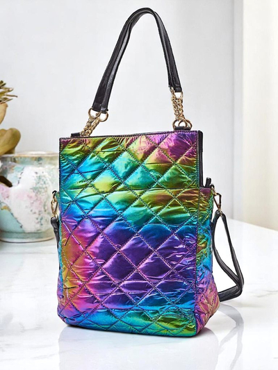 Royalfashion Geantă mare de damă HoloQuilt Shopper