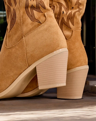 Bocanci de damă cowboy Royalfashion pe toc înalt Holorro