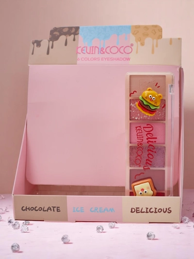 Kevin&Coco Paletă 6 farduri de pleoape cu sclipici Delicios