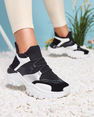 Adidași sport de damă albi și negri Ziragga- Footwear