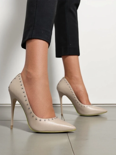 Royalfashion Pantofi cu toc stiletto pentru femei cu studs Koscalle