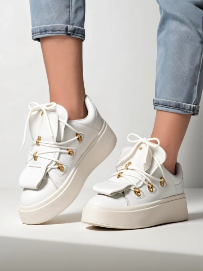 Sneakers femeie Royalfashion cu limbă decorativă Domatories