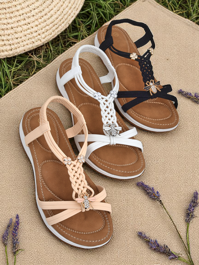 Royalfashion Fiacco sandale împodobite pentru femei