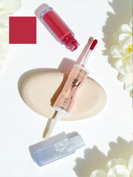 Ruj și gloss transparent 2-în-1 Lady Bug