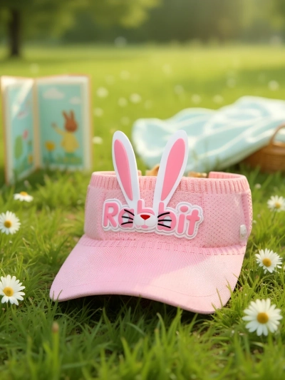 Royalfashion Vizieră de soare pentru copii, cu urechi de iepuraș