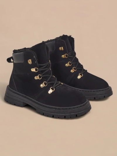 Royalfashion Negru, botine de damă Develier