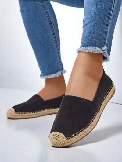 Espadrile ecologice din suede pentru femei Royalfashion Loroles