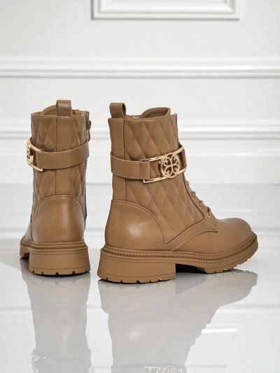 Botine matlasate de damă din piele ecologică Sable Rose
