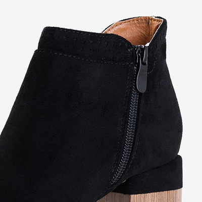 Cizme cu toc pătrat Black Tours - Încălțăminte