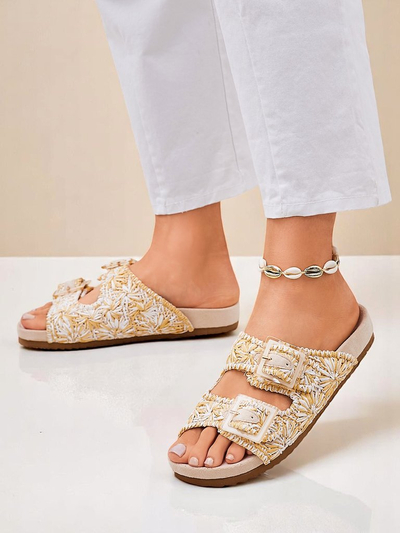 Royalfashion Sandale dama cu catarame Samorra