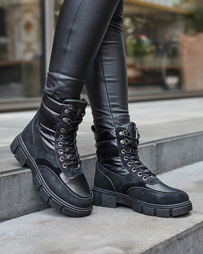 Cizme de vânătoare izolate pentru femei negre Kasemi- Footwear