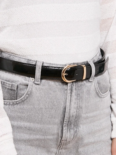 Curea de damă lăcuită pentru pantaloni, casual