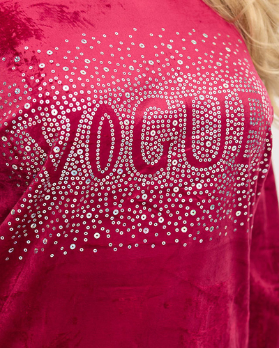 Set trening dama cu zirconiu cubic maro - Imbracaminte