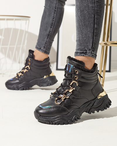 Pantofi sport izolati pentru femei negri Nepolle- Footwear