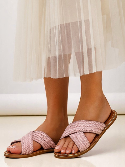 Sandale de femei Royalfashion cu bretele împletite Bornes