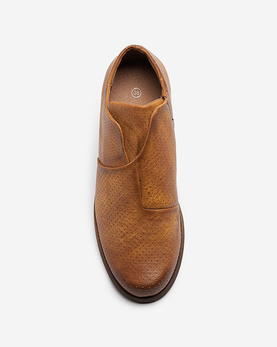 Cizme jumătăți din piele ecologică de damă Camel Ilioppa- Footwear