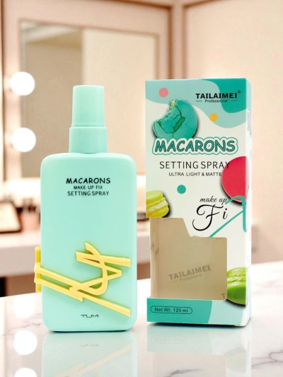 Macarons Spray Fixare Machiaj Albastru