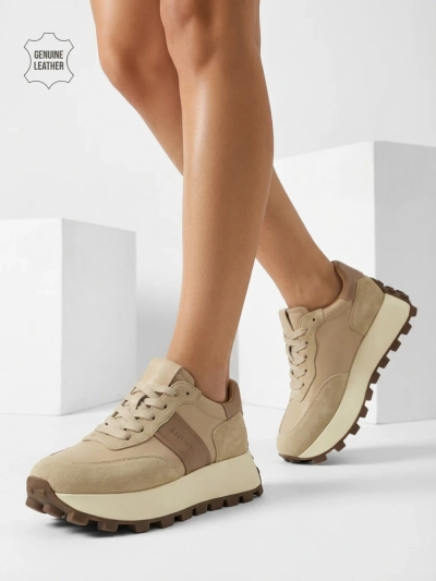 Sneakers sport damă din piele naturală Naterre