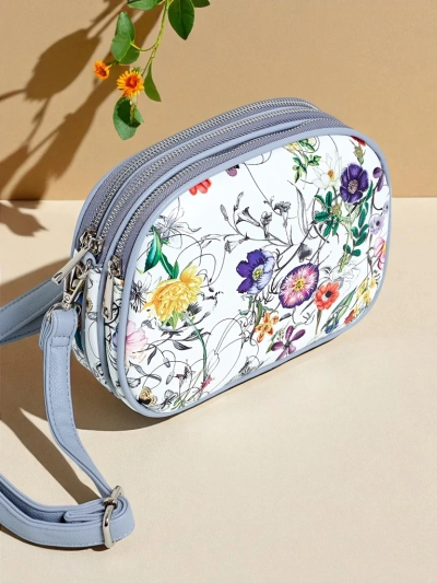Royalfashion Geantă de mână mică pentru femei din piele ecologică Floriana
