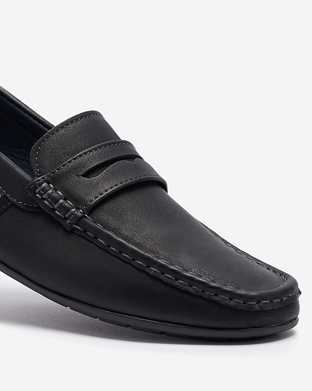 Mocasini bărbați negru Hacerno- Footwear