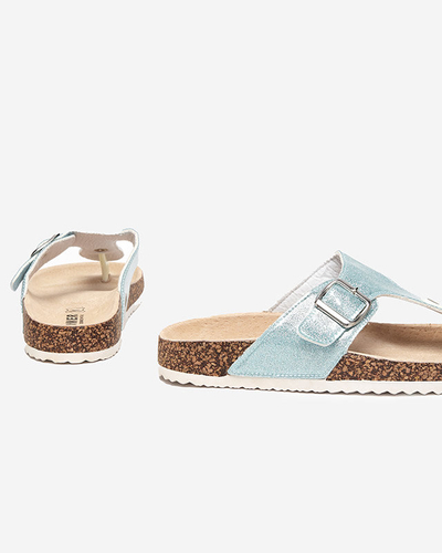 OUTLET Sandale albastre dama Elotsi - Incaltaminte