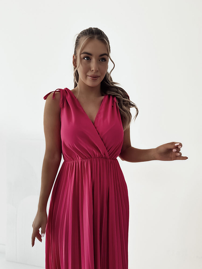 Royalfashion Rochie midi plisată de damă