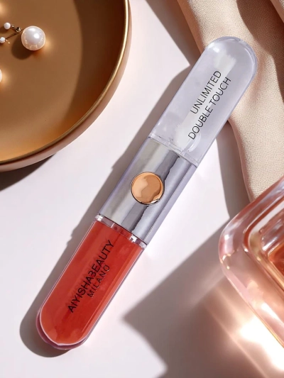 Ruj și Gloss Transparent 2-în-1 Nude Piersică