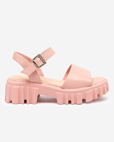OUTLET Sandale de dama roz pe talpa mai groasa Nerile - Pantofi