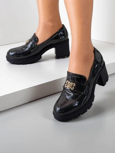 Royalfashion mocasini cu toc pentru femei Blascos