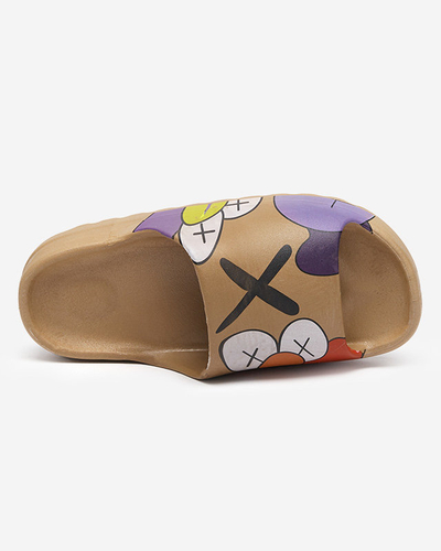 OUTLET Aur - papuci de dama maro Elmino - Incaltaminte