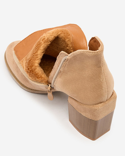 Royalfashion Cizme stiletto Ricteas maro deschis pentru femei