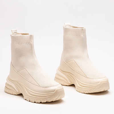 Pantofi sport slip-on dama bej Berida - Incaltaminte